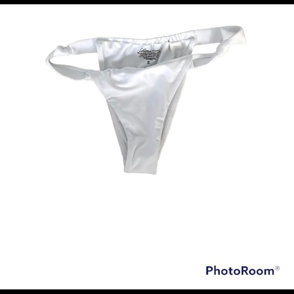 NEW Lovers & Friends Coy White Bikini Bottom Size Small - Picture 4 of 5